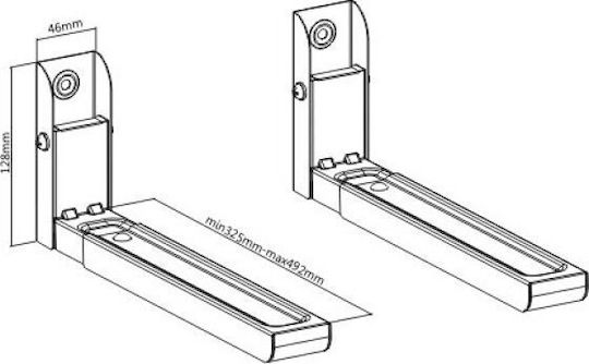 Gembird Universal Heavy Duty Steel VESA Adapter WM-U30-01-W