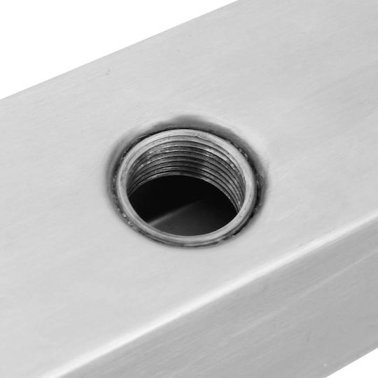 vidaXL Stainless Steel Pool Waterfall 110x11.5x8cm