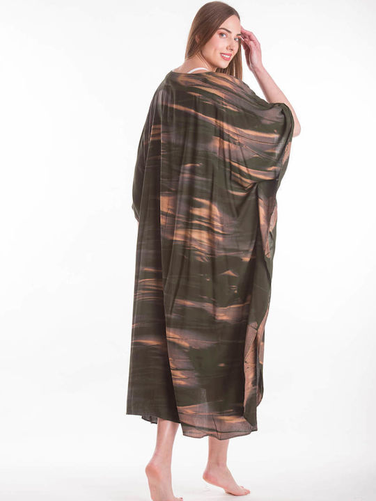 LONG OPAQUE CAFTAN TIE DYE