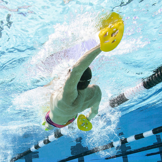 Finis Manta Swimming Hand Paddles Yellow