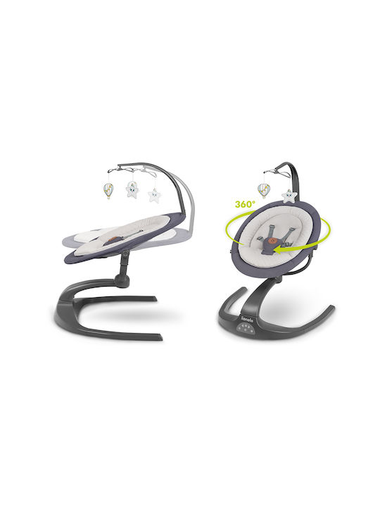 Lionelo Electric Baby Relax Rina with Music Gray for Child up to 9kg