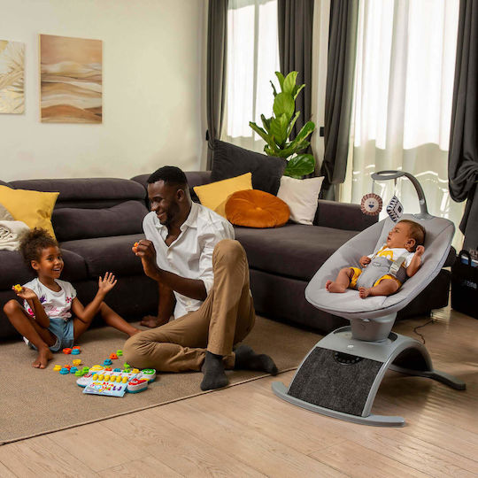 Chicco Electric Relax pentru Bebeluși Comfy Wave cu Muzică Gri pentru Copil până la 9kg