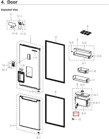 Samsung Recipient de înlocuire pentru apă de frigider