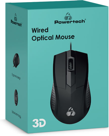 Powertech PT-1077 С кабел Мишка Черен