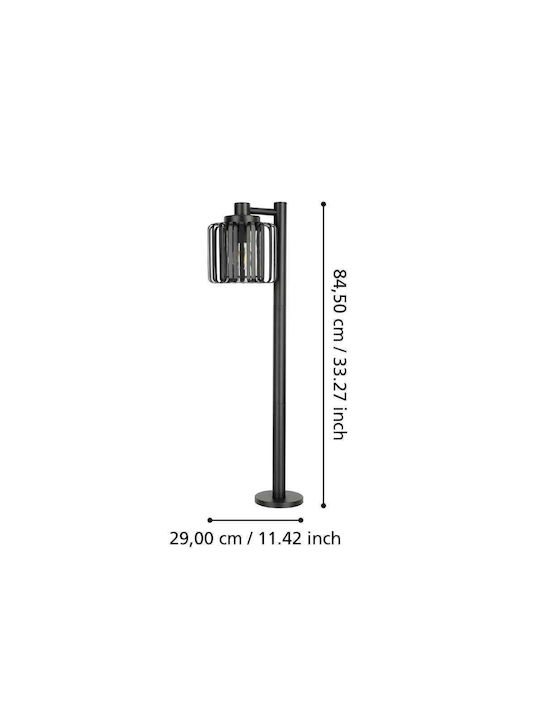 Eglo Selinus Φωτιστικό Δαπέδου Εξωτερικού Χώρου 40W IP65 για Ντουί E27 Μαύρο