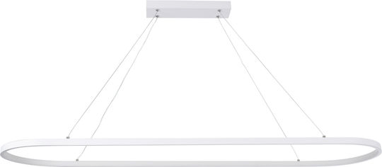 GloboStar Bolivar Висящо Осветително Тяло Бял 120x30см.