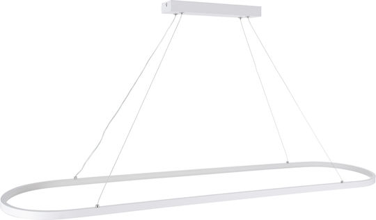GloboStar Bolivar Висящо Осветително Тяло Бял 120x30см.