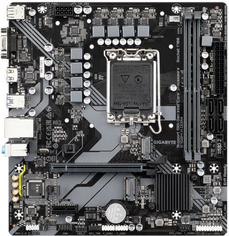 Gigabyte B760M H DDR4 rev. 1.0 Motherboard Micro ATX με Intel 1700 Socket