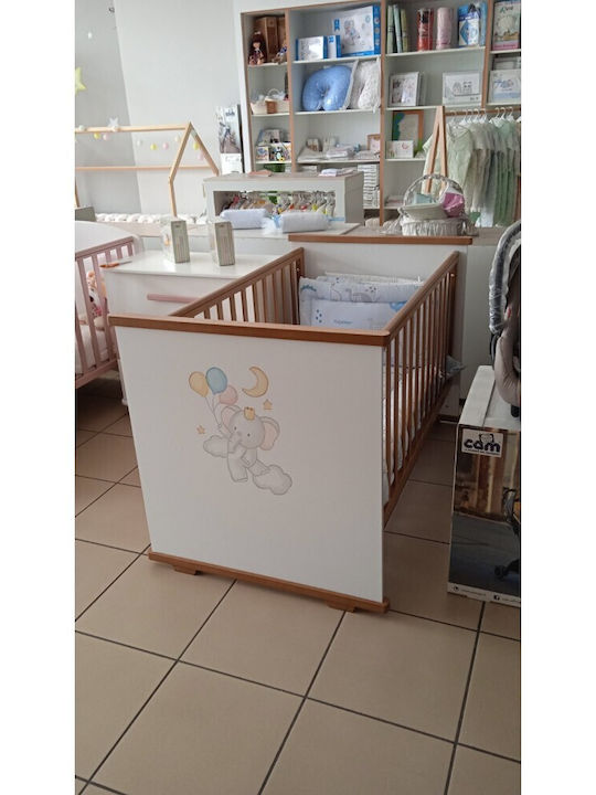 Asterias Bebe Κούνια Flyung Elephant για Στρώμα 70x140cm
