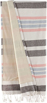 Kentia Aruba 232 Beach Towel Pareo Ecru with Fringes 160x80cm.