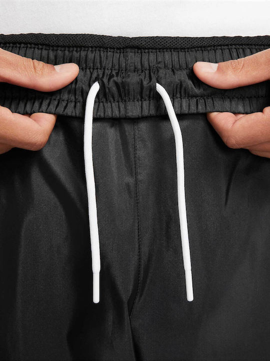 Windrunner Woven Lined Pants Jogginghose Glänzend mit Gummizug Schwarz