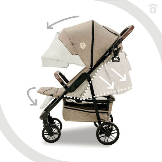 Asalvo Ness Reglabil Cărucior pentru Bebeluși Potrivit pentru Nou-născut Pădure 8.9kg
