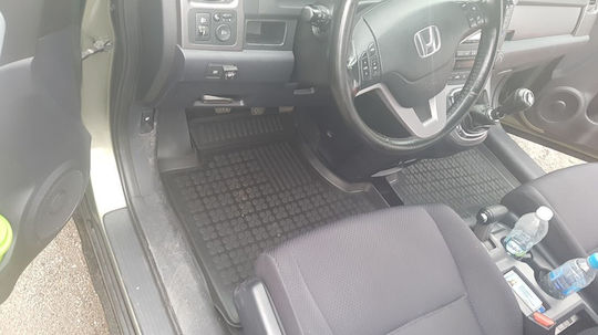 Sahler Set of Front and Rear Mats 3pcs Tray Type for Mercedes-Benz V 2007-2012 Black