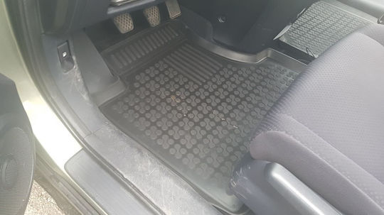Sahler Set of Front and Rear Mats 3pcs Tray Type for Mercedes-Benz V 2007-2012 Black
