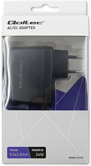 Qoltec Universal Power Adapter 12V 2A with Power 24W (51023)