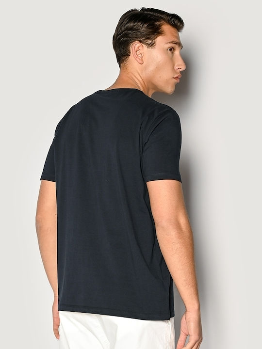 Brokers Jeans Men's Short Sleeve T-shirt Navy Blue