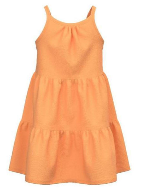 Name It Mädchen Kleid Ärmellos Orange