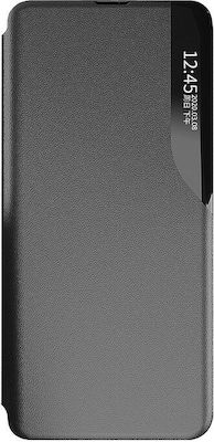 Ancus Smart Flip Synthetic Leather Book Black (Galaxy S23 Ultra)