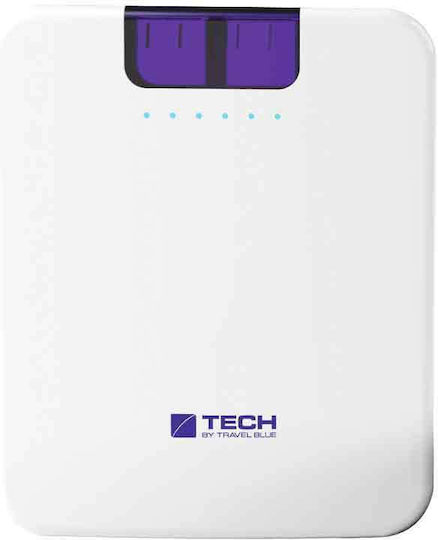 Travel Blue Power Bank 10400mAh με 2 Θύρες USB-A Λευκό