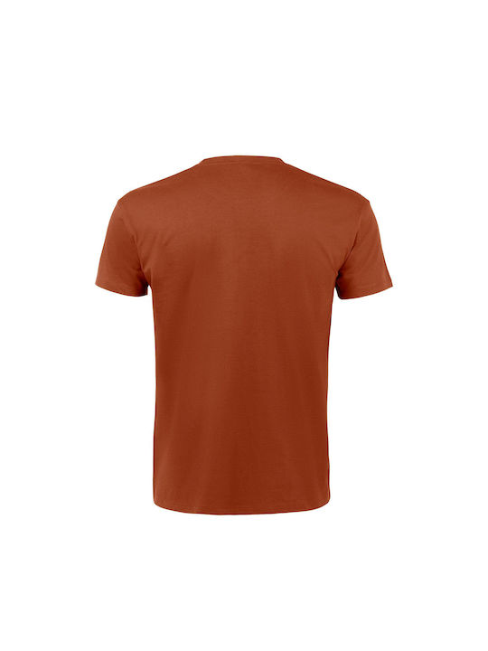 T-shirt Unisex " Life Behind bars, Bicycle Lover ", Terracotta