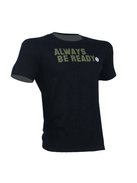 T-SHIRT ALWAYS Black With Khaki Logo 21165 (H&S) Black