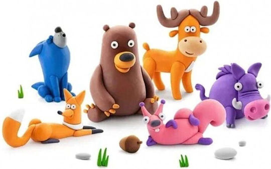 Hey Clay Forest Animals Παιδικός Πηλός Πολύχρωμος