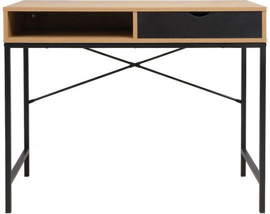 Γραφείο Taco 95x48x76εκ. Μαύρο / Φυσικό Γραφείο Taco 95x48x76εκ. Μαύρο / Φυσικό