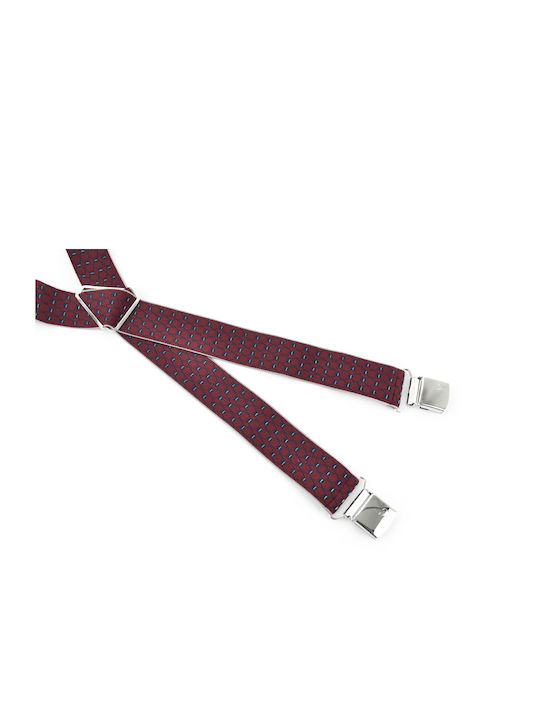 Men's suspenders 63036.700D Victoria Bordeaux