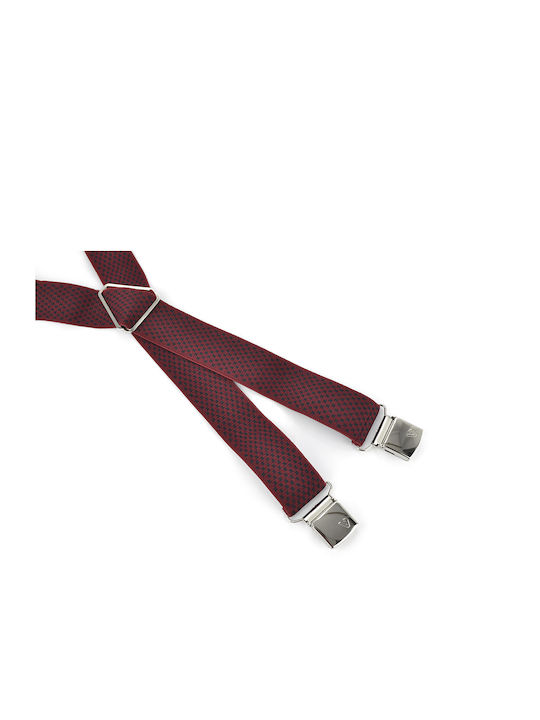 Men's suspenders 63036.699H Victoria Bordeaux