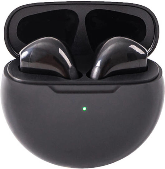 Moye Aurras 2 In-ear Bluetooth Handsfree Ακουστικά με Θήκη Φόρτισης Μαύρα