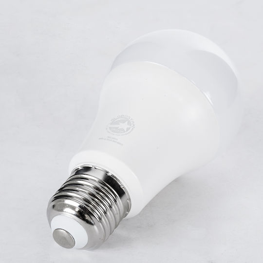 GloboStar LED Bulb 15W 119mm for Socket E27 and Shape A60 Natural White 1455lm Dimmable