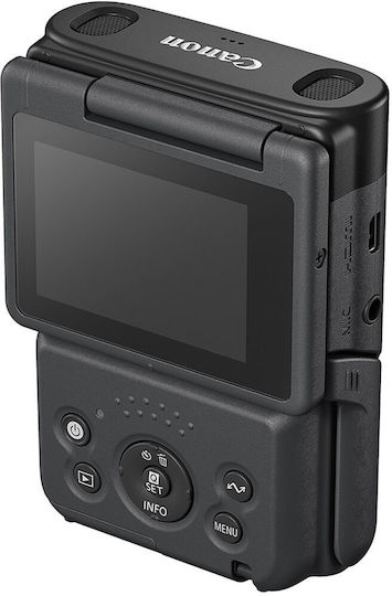Canon Βιντεοκάμερα Powershot V10 Vlogging Kit Black 4K UHD @ 30fps Αισθητήρας CMOS Αποθήκευση σε Κάρτα Μνήμης με Οθόνη Αφής 2" και HDMI / WiFi
