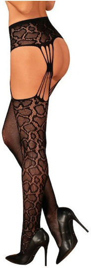 Obsessive Garter Stockings Black