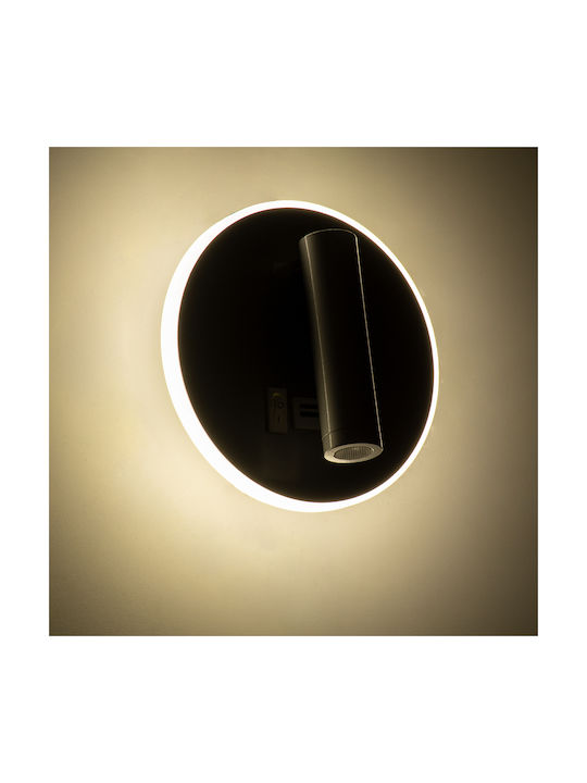 GloboStar Jersey Μονό LED Φυσικό Λευκό Σποτ σε Ασημί Χρώμα