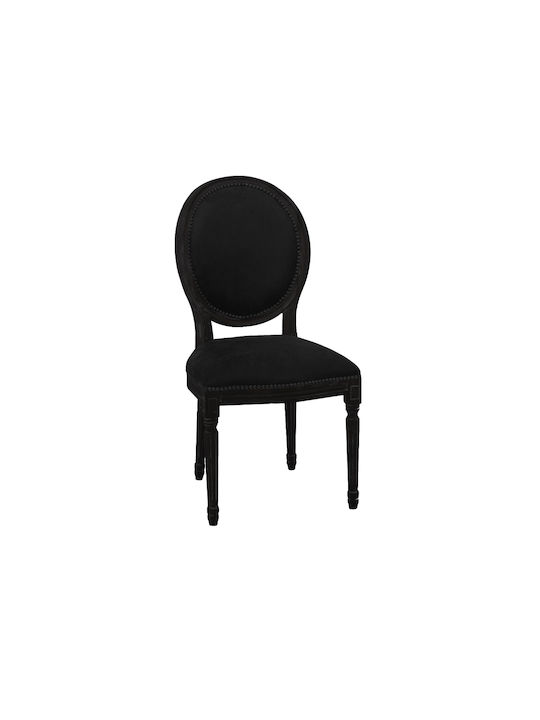 Louis Scaune Sala de mese Lemn Negre 1buc 49x49x99buc