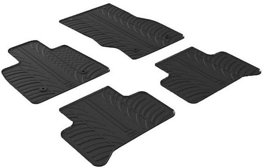 Gledring Set of Front and Rear Mats 4pcs for Alfa Romeo Stelvio 2017 Black