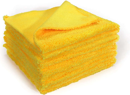 Maxshine Edgeless Mikrofaser-Auto-Tücher Nahtlos Trocknen 380gsm Gelbe 40x40cm