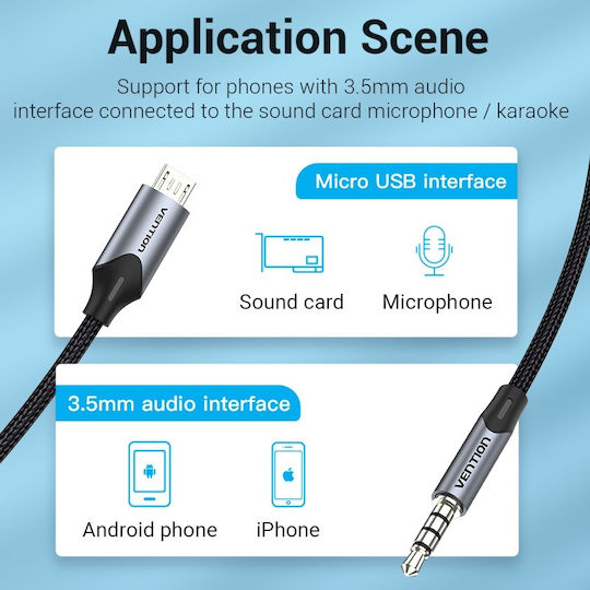 Vention 1.5m USB 2.0 Cable A-Male to 3.5mm male (BDGBG)