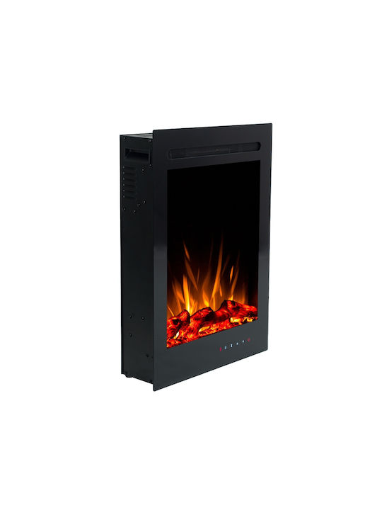 Hitense 32 Wall Mounted Electric Fireplace 1600W 47.2x65.7cm Black