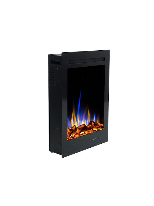 Hitense 32 Wall Mounted Electric Fireplace 1600W 47.2x65.7cm Black