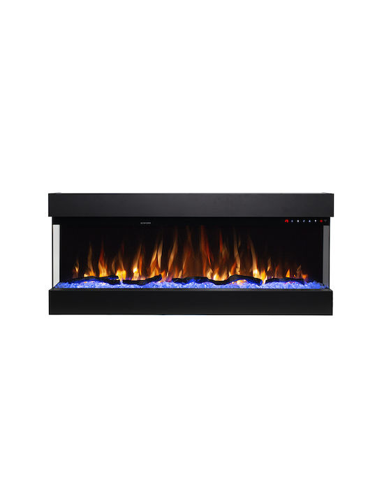 Hitense 43 Wandmontiert Elektrischer Kamin 1600W 110.2x48.4cm Schwarz