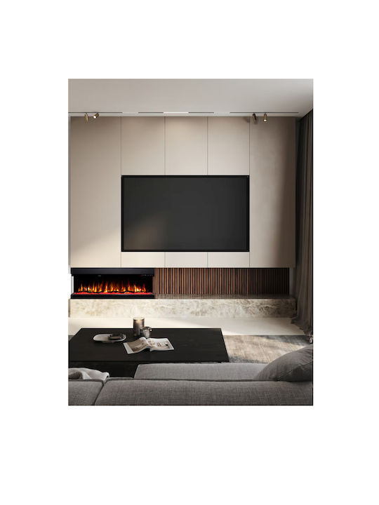 Hitense 43 Wandmontiert Elektrischer Kamin 1600W 110.2x48.4cm Schwarz