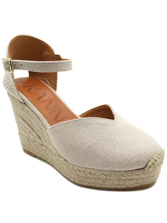 Kanna Women's Platform Espadrilles Beige