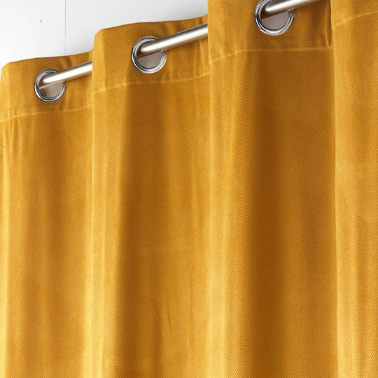 Douceur d'Intérieur L-C Velouriane mit Grommets Orange 140x260cm