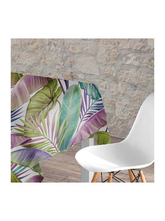 Borea Checkered Tropical Purple 140x140cm