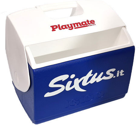 Igloo Playmate Elite Tragbarer Kühlschrank 15lt Blau-Weiß