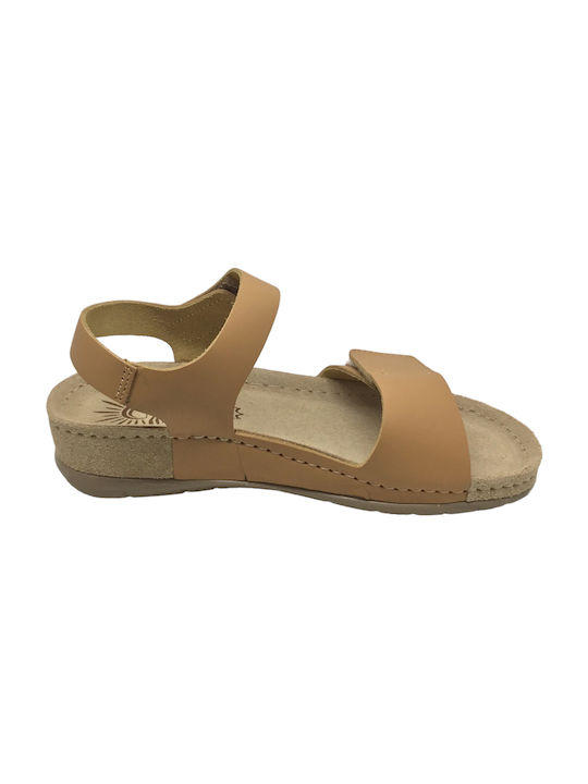 Кожени анатомични сандали Sunny Sandals ALTEA-30108-S TABACCO