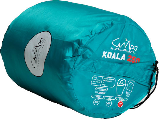 Campo Marzio Sleeping Bag Kids Summer Koala 250 Turquoise