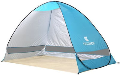 Keumer Strandzelt Pop Up 3 Personen Türkis 130cm