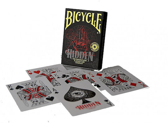 Bicycle Hidden Συλλεκτική Τράπουλα Πλαστικοποιημένη Μαύρη